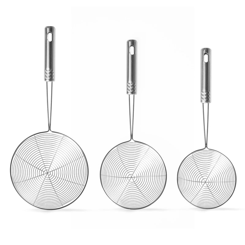 3PC STAINLESS STEEL STRAINER SET Y4067