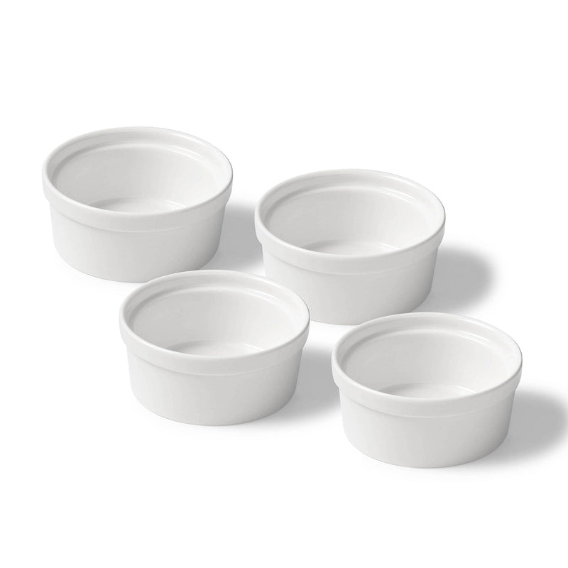 Gourmet Bistro Ramekin, 4 Piece, White H7549