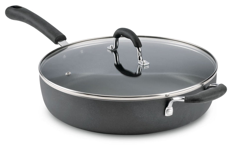 Jumbo Cooker, Non-Stick, Dishwasher Safe, Black, 5qt H1578