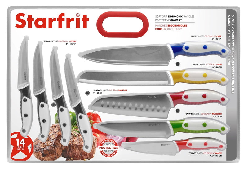 Stainless Steel Knife Set with Steak Knives, 14-pc D2723