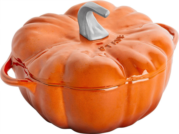 3.5-qt Cinnamon-Coloured Cast Iron Pumpkin Cocotte X8935