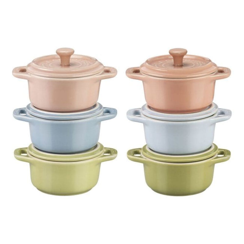 Non-Stick Ceramic Mini Macaron Cocotte Set, 6-pc W6098