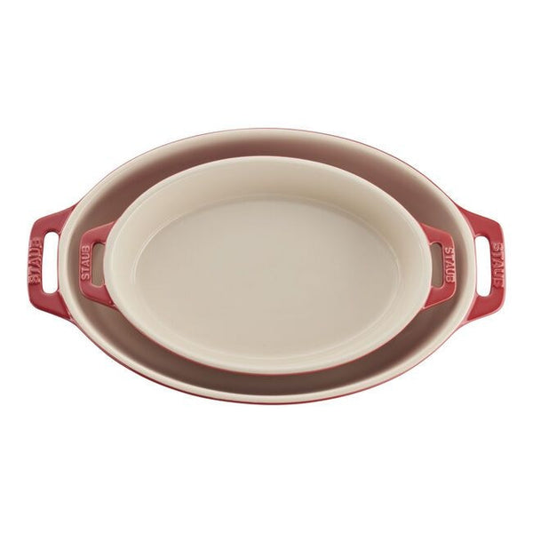 Oval 2 piece Baking Set Cherry Z5443