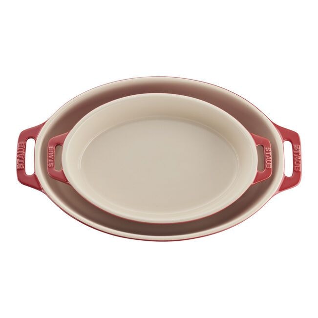 Oval 2 piece Baking Set Cherry Z5443