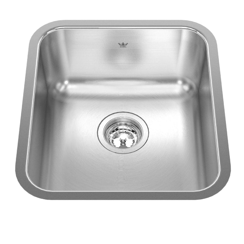 Single Stainless Steel Sink, 15.75x17.75-in G5711