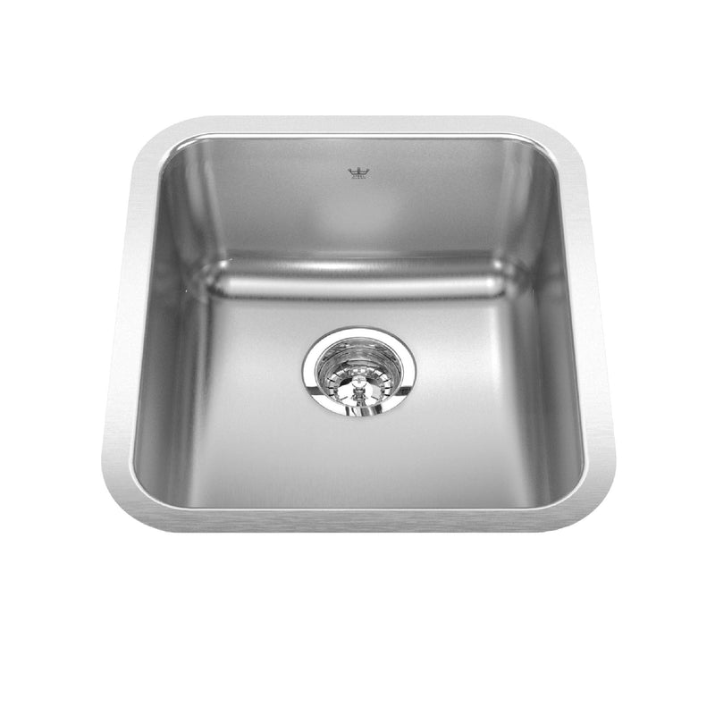 Single Stainless Steel Sink, 16.75x18.75-in F1280