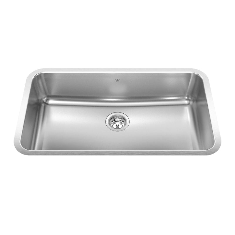 Single Stainless Steel Sink, 32.75x18.75-in N5912