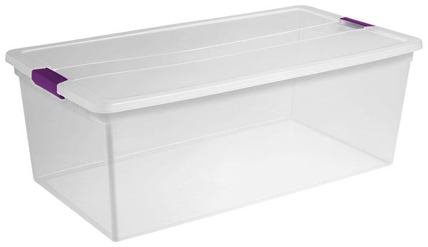ClearView Storage Box with Latched Lid, 104-L B6233
