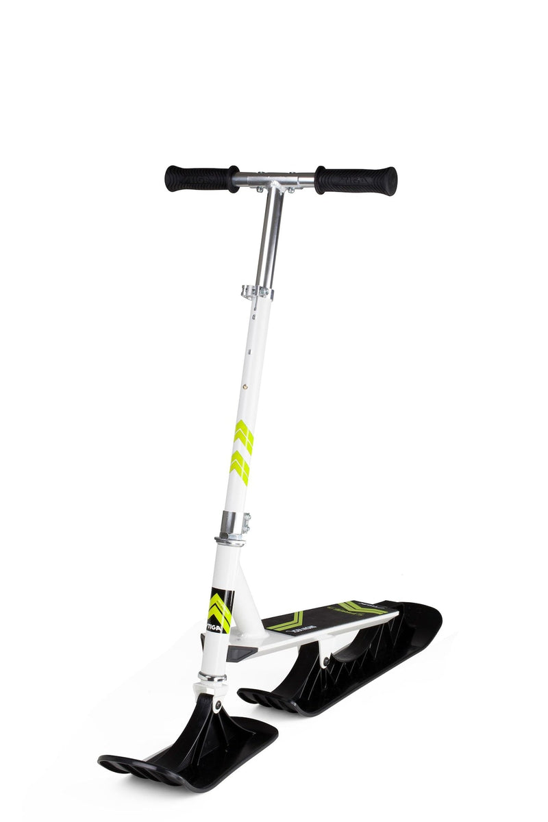 Snow Kick Free Kids' Winter Snow Ski Scooter with Height Adjustable Handle, Ages 7+ O0731