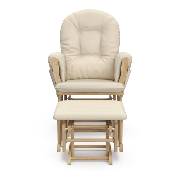 Hoop Glider and Ottoman, Natural/Beige C2776