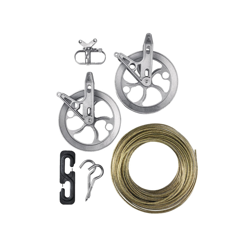 Heavy-duty Clothesline Kit for Indoor & Outdoor, 150-ft E1167