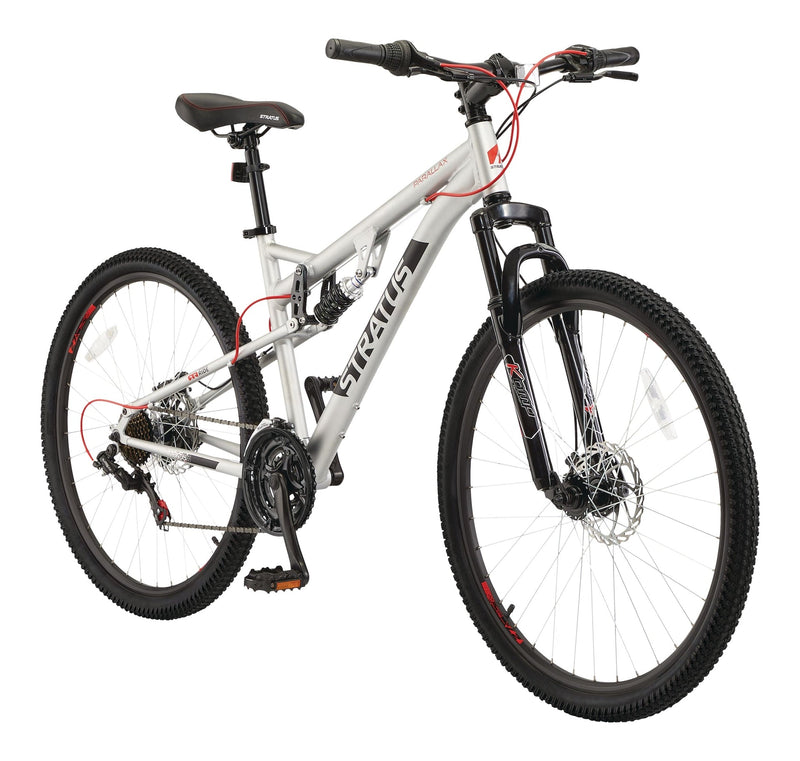 Parallax Dual-Suspension Mountain Bike, 27.5-in Wheel, Silver B9534