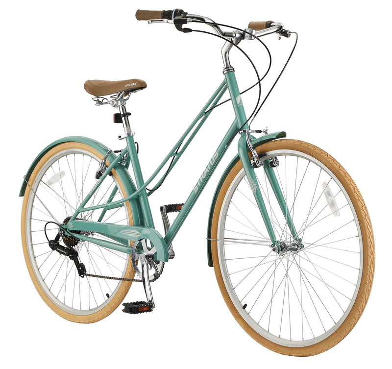 Trillium Adult Bike, 700C, 7-Speed Cruiser Bike, Green U6185