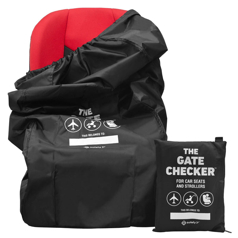 Stroller Gate Heavy-Duty Black Checker Travel Bag with Pouch T4040