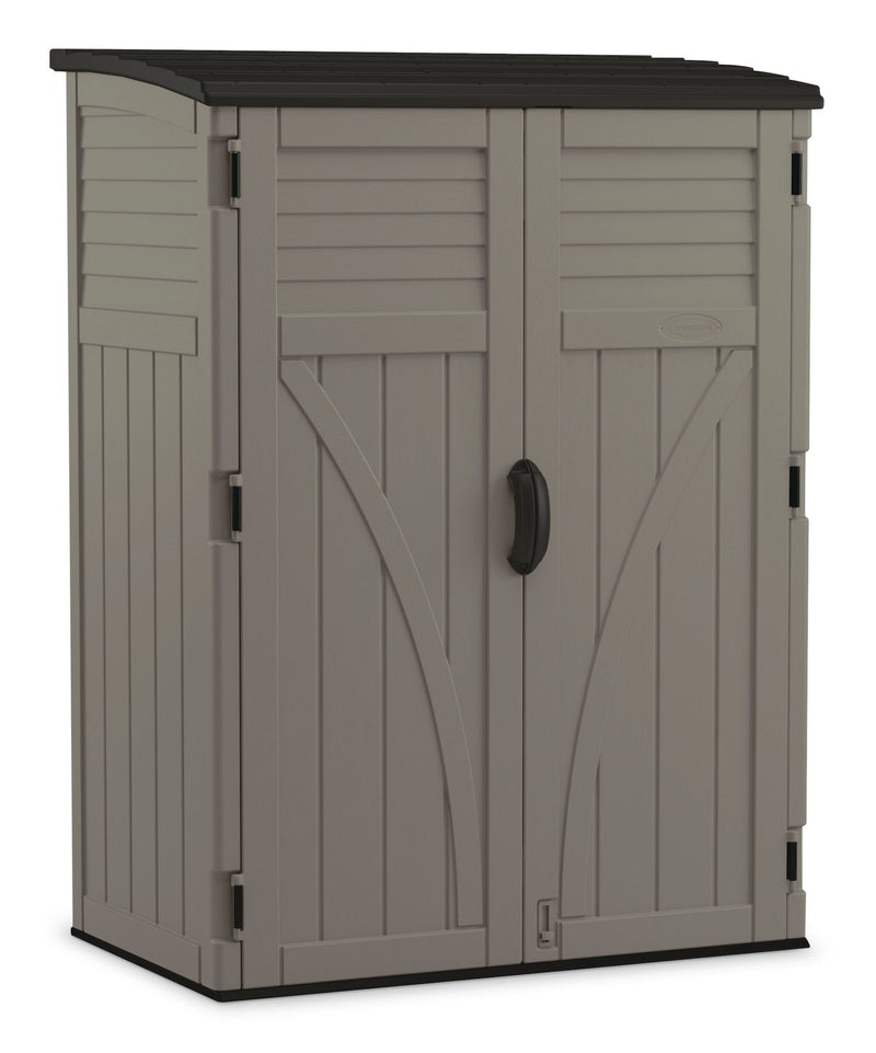 Outdoor Vertical Storage Shed, Stoney Grey, 404-Gal R69