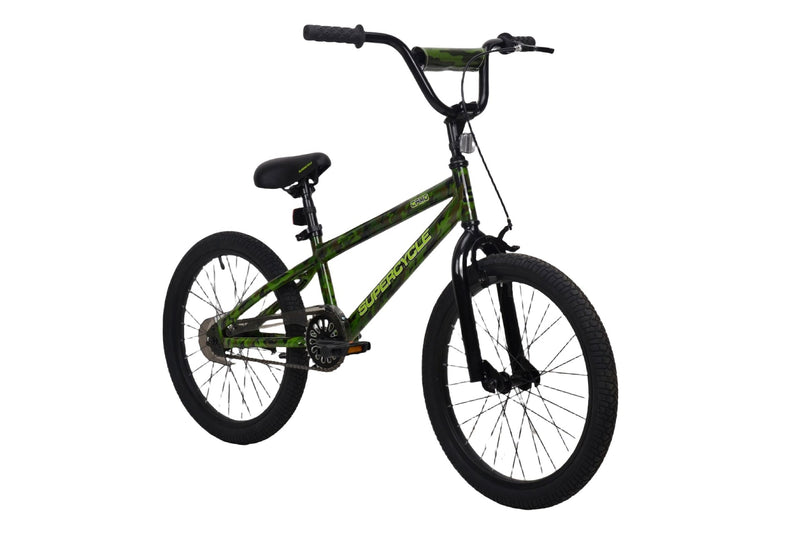 Youth Bike with Hi-Ten Steel Frame, 20-in, Camo H2322