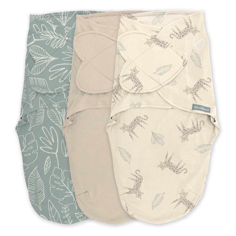 Original Swaddle Adjustable Baby Wrap with Quick Change, Born Free, Size S/M, Ages 0-3m, 3-pk M5818