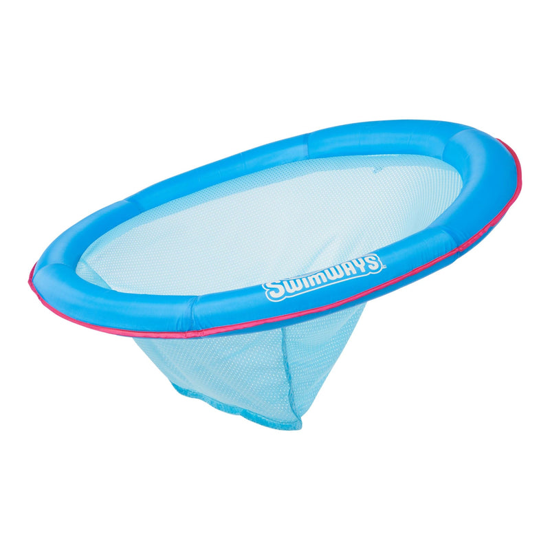 Spring Float Papasan Round Pool Lounger, Blue Q4165