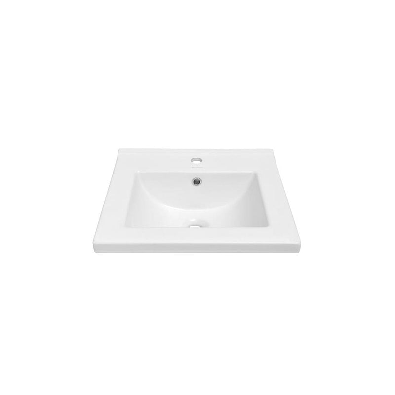 Ceramic Square Vanity Sink Top, 18-in Q2066