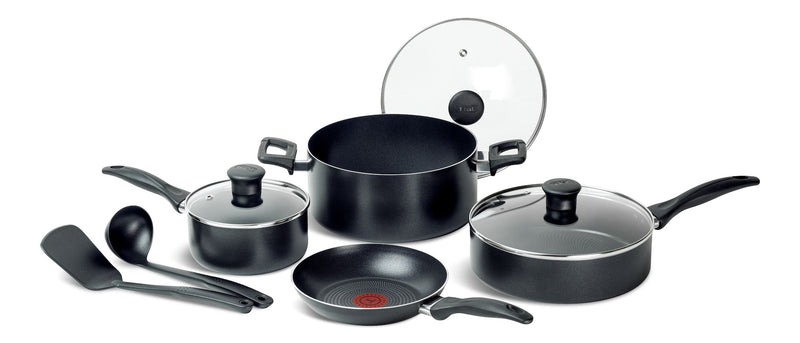 Viva Non-Stick Cookware Set, Black, 9-pc D8257