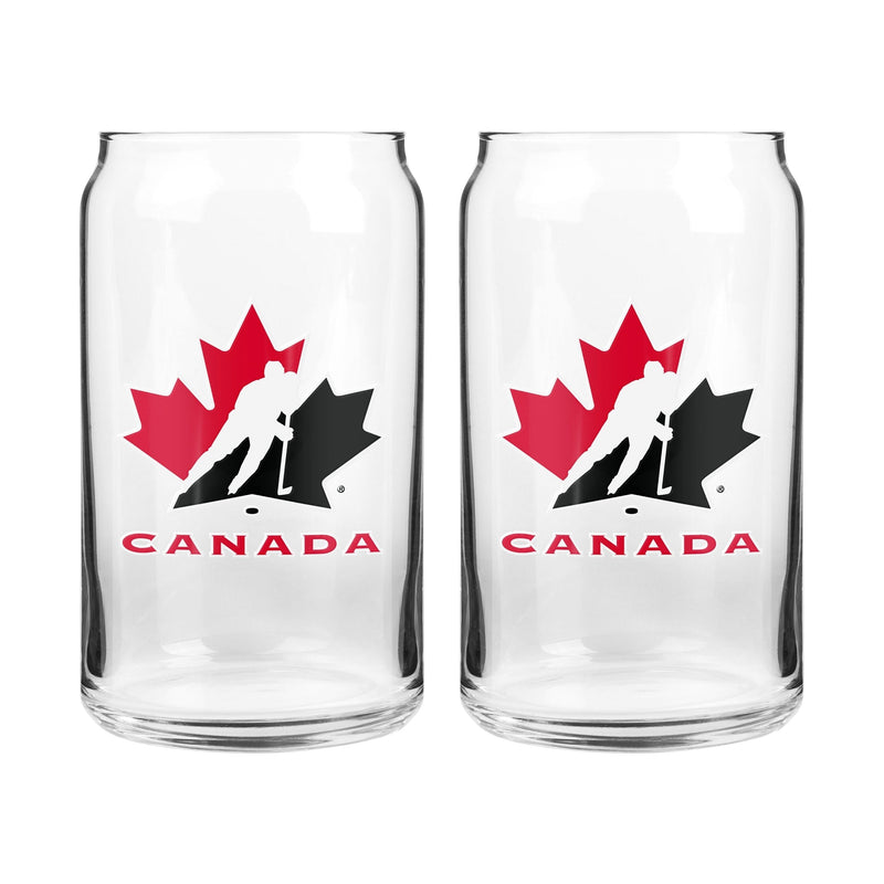 Can Glass Set, Clear, 16-oz, 2-pk G4097
