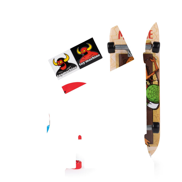 96-mm Fingerboard Mini Skateboard with Authentic Designs, Ages 6+ G9039