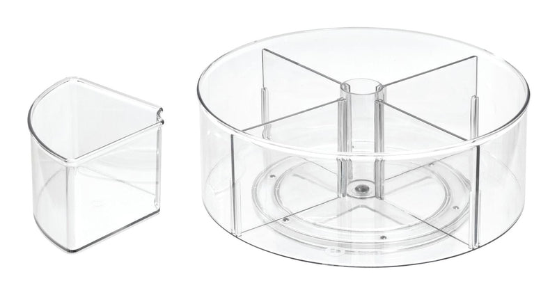 Clear Divided Rotating Turntable Organizer J5955