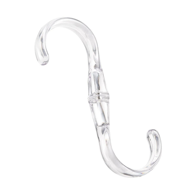 Clear Hanging S Hook, For Closet Organization N0352