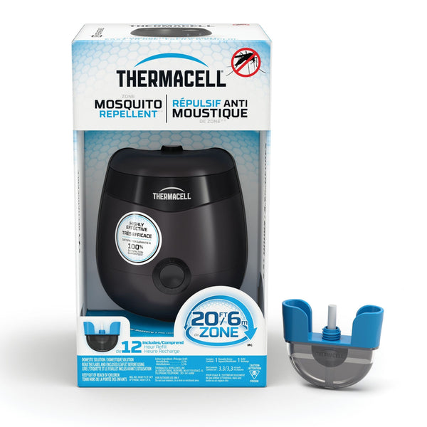E-ZoneGuard Patio Rechargeable Mosquito Repeller with 12-Hr Refill and 5.5-Hr Battery, Charcoal K2967