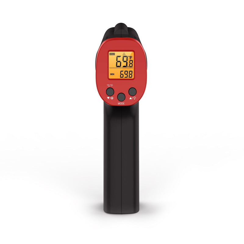 Digital Read Infrared Thermometer Gun with Backlight Display, Red Y0418