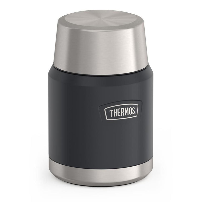Stainless Steel Food Storage Flask Jar with Spoon, 16-oz (491-mL), Various Colours J8570