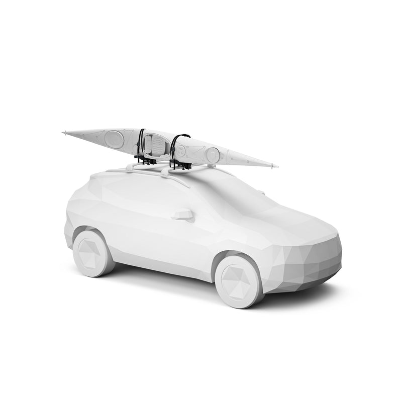 Compass Black Vertical Kayak Rack with Hardware O6668