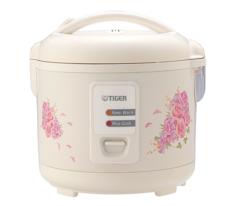 Non-Stick Rice Cooker & Steamer, White, 5.5 Cups J3444