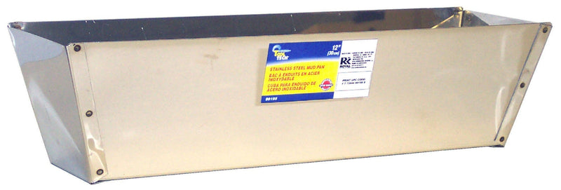 Stainless Steel Drywall Joint Compound Mud Pan with Sheared Edges, 12-in I2855