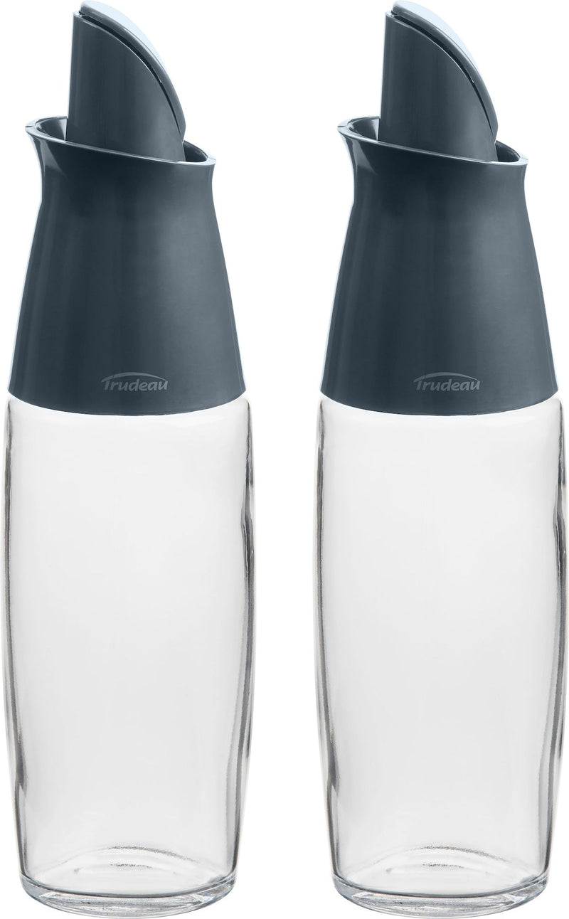Glass Automatic Oil Bottle Dispenser Set, 2-pc, Clear N8783