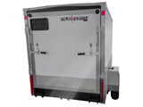 5 x 8-ft Enclosed Trailer with Ramp Door, White