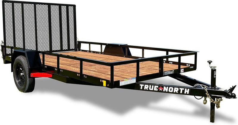 77-in x 12-ft Utility Trailer With Gate, Black M0530