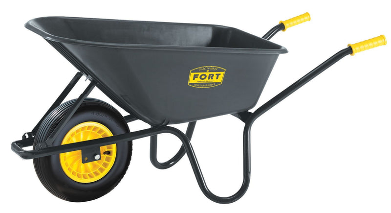 Poly Tray 1-Wheel Garden/Yard Wheelbarrow, 6-cu-ft F8975