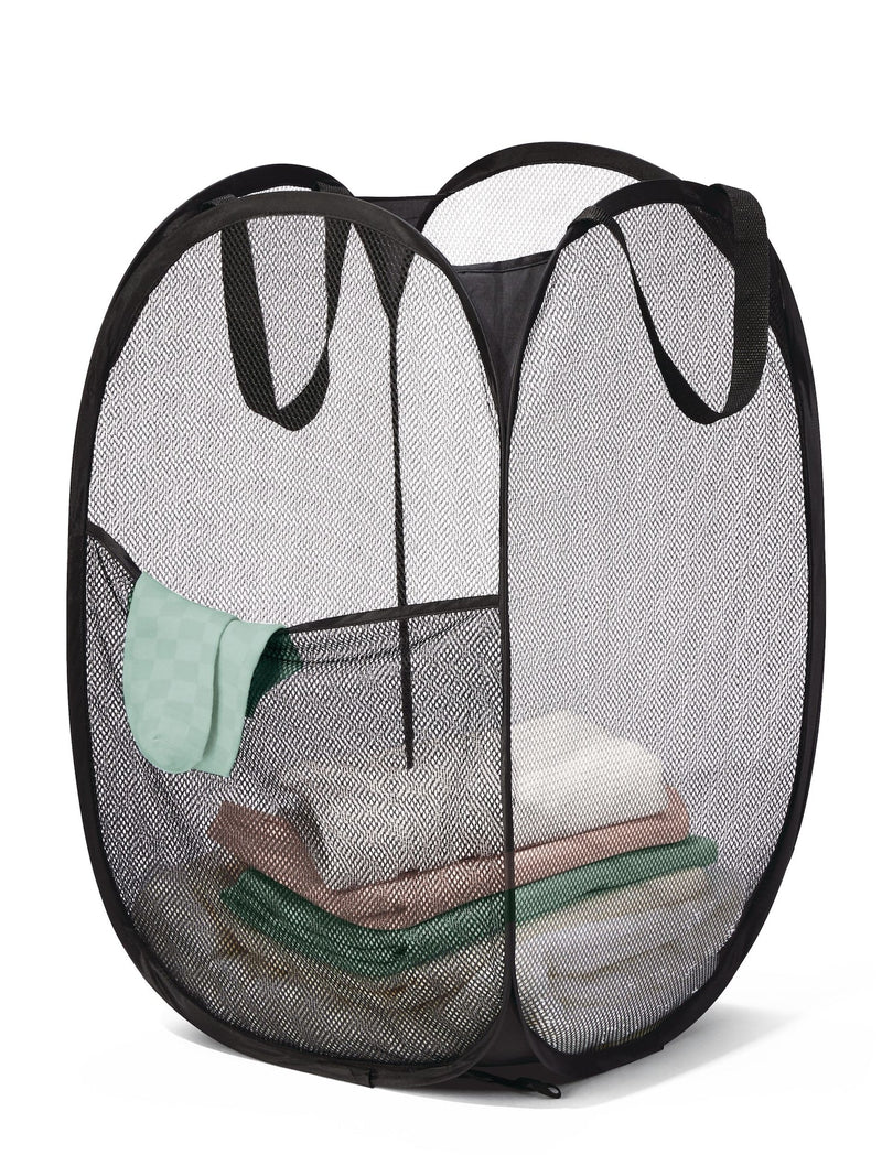 Alpha Pop-Up Laundry Hamper, Black U3281