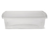 Clarity Transparent Storage Box with Lid, 25-L