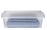 Clarity Transparent Storage Box with Lid, 25-L