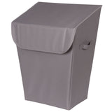 Laundry Hamper with Lid, 19.3 W x 12 D x 24-in H, Grey