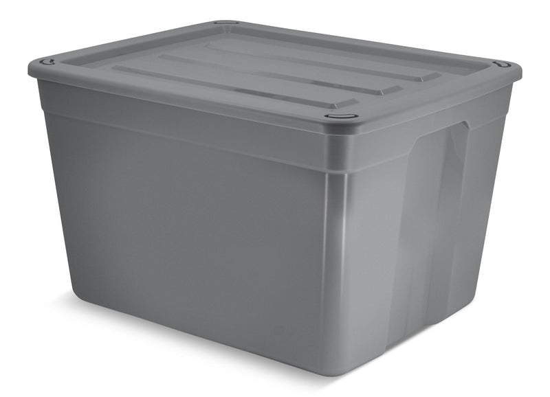 Solid Storage Tote with Wheels, 80-L R8498
