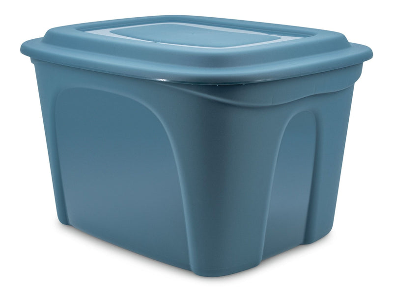 Stackable Storage Box with Lid, 72-L, Blue G1026