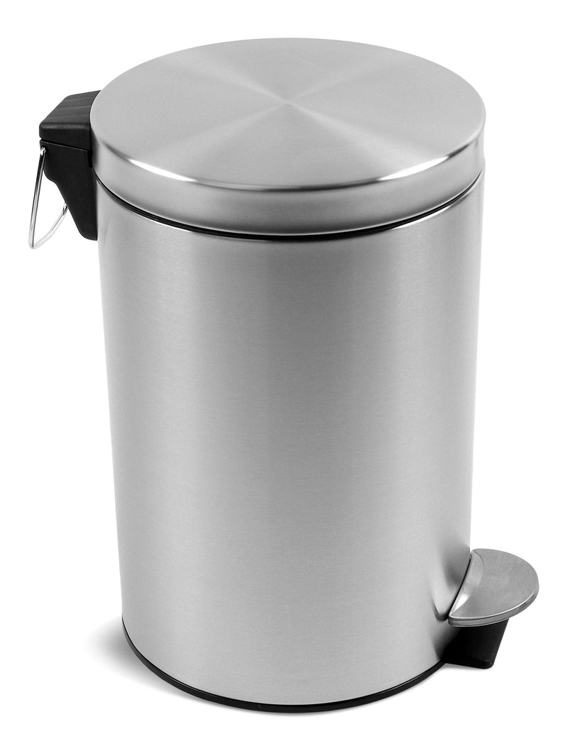 Stainless Steel Circular Step Garbage Can, 12-L V1838