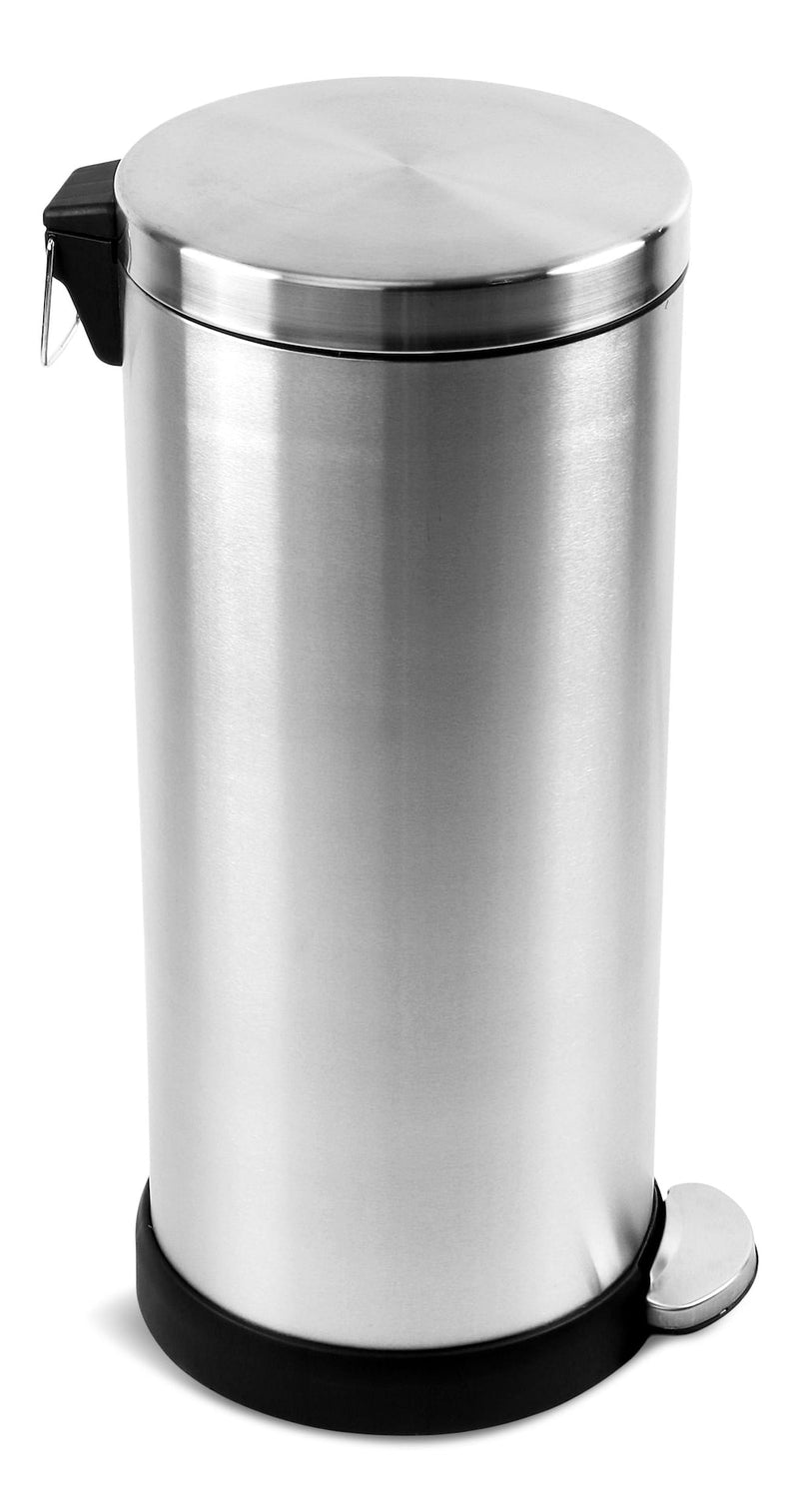 Stainless Steel Circular Step Garbage Can, 30-L A6871