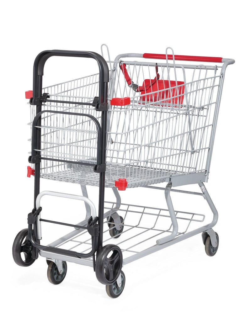 Thermal 2-Bag Shopping Cart with Comfort Grip Handle Z2416