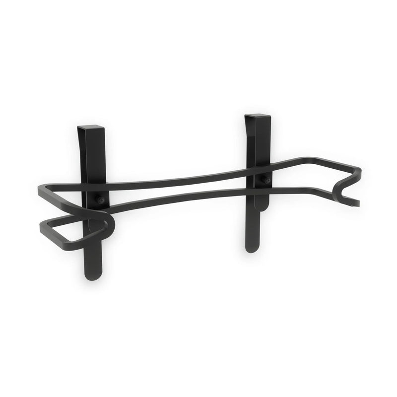 Squire Under Cabinet/Wall Mount Metal Paper Towel Holder with Mounting Hardware, Black B9607