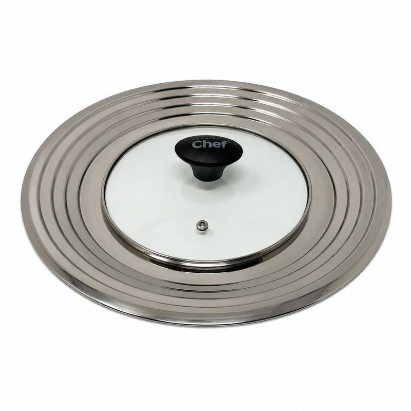 Universal Stainless Steel Glass Lid for Pots & Pans, Fits (24 cm) to (32 cm) H9625