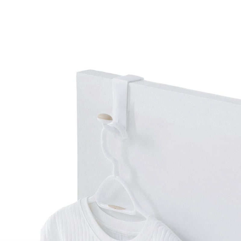 Plastic Single Over the Door Hook, White, 7.5-in Z6715